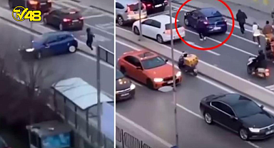 FİLMLERİ ARATMAYAN SENARYO! KAZANIN ARDINDAN KAÇMAK İSTEYEN ARACIN PEŞİNDEN KOŞTULAR