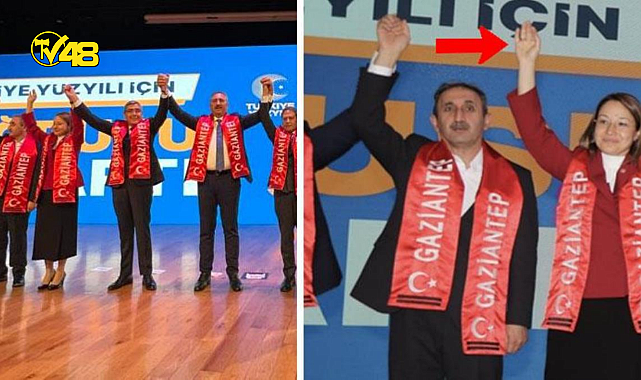 HÜDA PAR&#039;IN ADAYI, AK PARTİLİ KADIN VEKİLİN ELİNİ TUTMADI