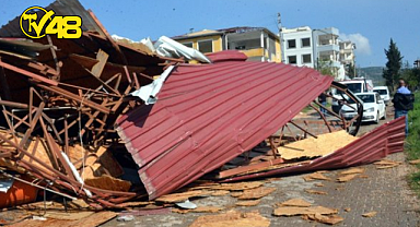 KAHRAMANMARAŞ'TA HORTUM ÇIKTI!