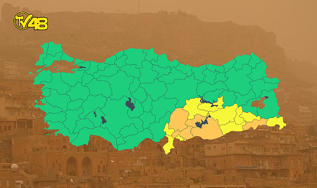Meteoroloji&#039;den 15 il için sarı kodlu uyarı! akşam saatlerinde toz taşınımı bekleniyor