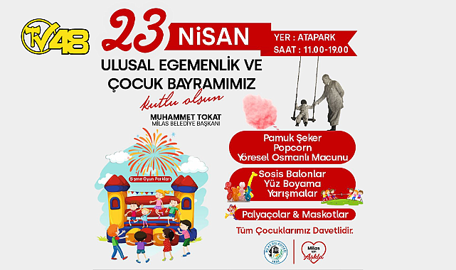 MİLAS BELEDİYE&#039;SİNDEN ÇOCUKLARA ÖZEL ETKİNLİKLER…