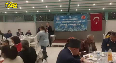 Milas Kaymakamlığı Sosyal Yardımlaşma ve Dayanışma Vakfı'nın şehit aileleri ve gaziler adına iftar programı düzenledi