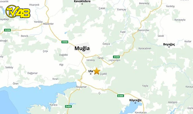 MUĞLA&#039;DA 3,9 BÜYÜKLÜĞÜNDE DEPREM