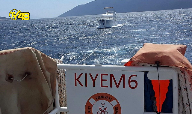 SÜRÜKLENEN MOTORYAT KURTARILDI