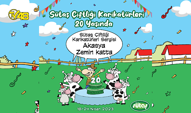 SÜTAŞ ÇİFTLİĞİ KARİKATÜRLERİ SERGİSİ,  18-24 NİSAN TARİHLERİ ARASINDA AKASYA&#039;DA
