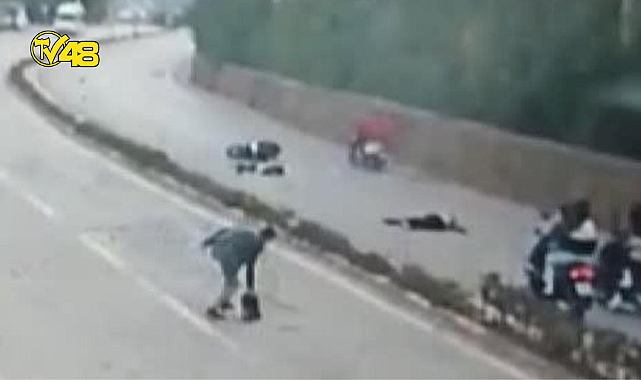 YOLUN KARŞISINA GEÇMEYE ÇALIŞAN BARMEN HAYATINI KAYBETTİ