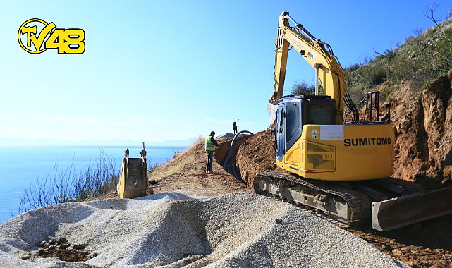 BÜYÜKŞEHİR, MİLAS&#039;TA İÇME SUYU HAT YAPIMININ YÜZDE 98&#039;İNİ TAMAMLADI