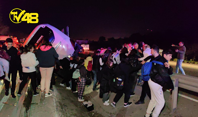 ÖĞRENCİLERİ TAŞIYAN OTOBÜS YAN YATTI! KAZADA 2&#039;Sİ ÖĞRENCİ 3 KİŞİ YAŞAMINI YİTİRİRKEN, 44 KİŞİYSE YARALANDI