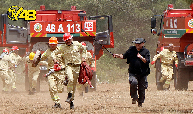 ORMAN EKİPLERİ BİRİNCİLİK, GAZETECİLER EN İYİ GÖRÜNTÜ İÇİN KOŞTU