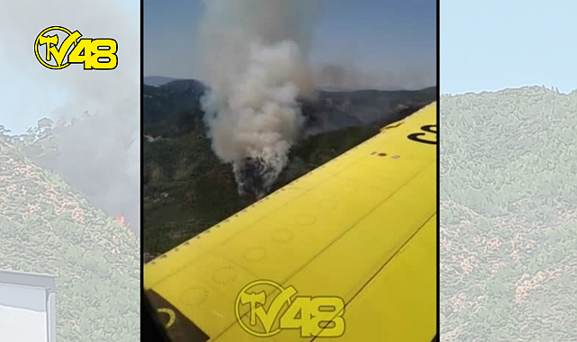 MARMARİSTEKİ ORMAN YANGININI SÖNDÜRME ÇALIŞMALARI HIZLA DEVAM EDİYOR