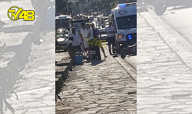 BODRUM ACI BADEM HASTANESİ KARŞISINDA KAZA: 1 YARALI