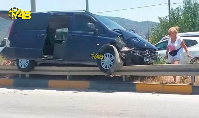 BODRUM&#039;DA KAZA 2 KİŞİ YARALANDI