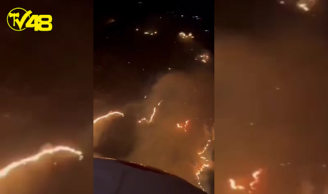 Gökçeada&#039;da Çıkan Orman Yangınına Havadan ve Karadan Müdahaleler Devam Ediyor