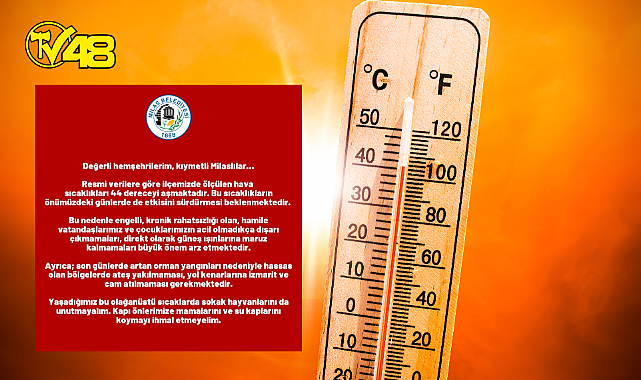 MİLAS BELEDİYESİ&#039;NDEN ACİL OLMADIKÇA DIŞARI ÇIKMAYIN UYARISI!