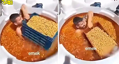 ZEYTİN FABRİKASINDA ÇEKİLEN GÖRÜNTÜLER MİDE BULANDIRDI