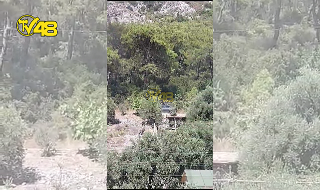 ÖREN&#039;DEKİ YANGINDAN ŞOK GÖRÜNTÜLER! ORMANI YAKAN ŞAHISLAR KAMERALARA YAKALANDI