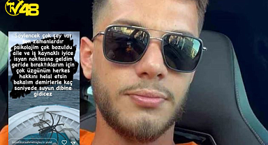 AYAĞINA ÇAPA BAĞLAYARAK DENİZE ATLADI