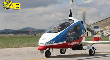 JANDARMANIN YENİ GÖZÜ OLAN CAYROKOPTER İLK DEFA MUĞLA'DA TRAFİK DENETİMİNDE!