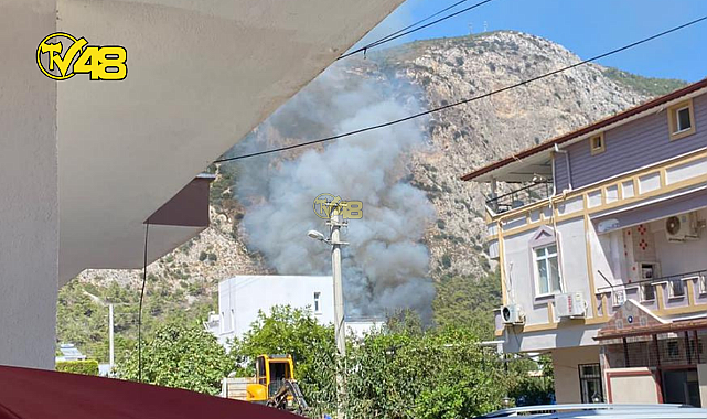 ÖREN YALI CADDESİ ÜZERİNDE YANGIN