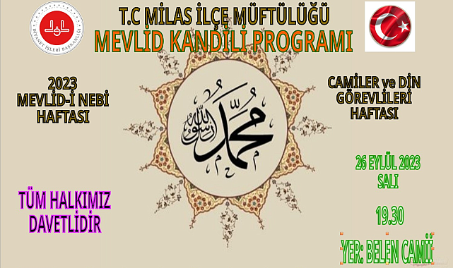 MEVLİD KANDİLİ COŞKUSU BELEN CAMİİ&#039;NDE BULUŞUYOR!