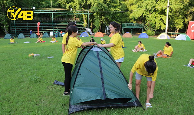 MUĞLA GENÇLİK VE  SPOR İL MÜDÜRLÜĞÜ&#039;NDEN ÇADIR KAMPI ETKİNLİĞİ
