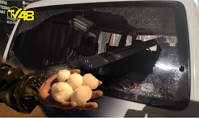 YUMURTA BÜYÜKLÜĞÜNDE DOLU YAĞDI!