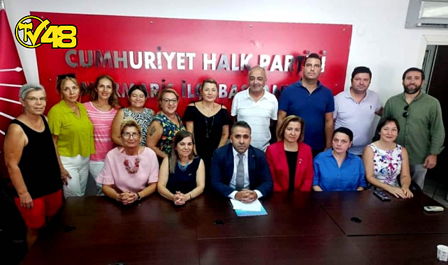 CHP MARMARİS&#039;TE YENİ İLÇE BAŞKANI OLARAK AVUKAT ÖMER BOZDEMİR GÖREVE BAŞLADI