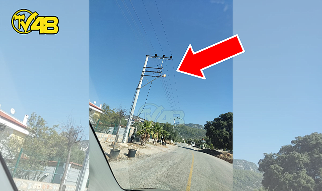 MENTEŞ MAHALLESİ&#039;NDE GÜNDÜZ VAKTİNDE SOKAK LAMBALARI YANIYOR