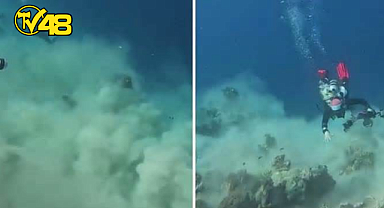 DALGIÇLAR DENİZİN DİBİNDE DEPREME İŞTE BÖYLE YAKALANDI