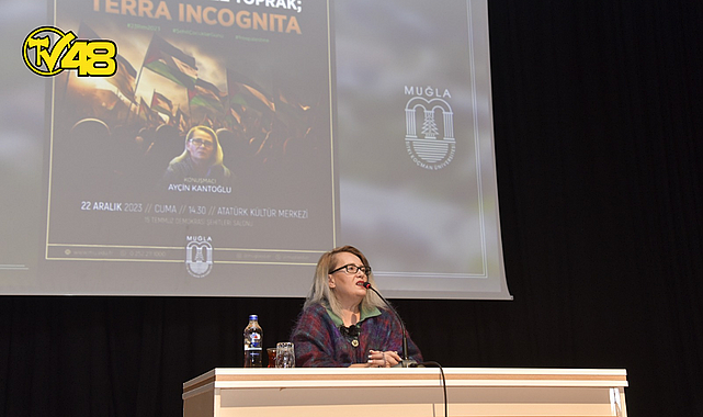 AYÇİN KANTOĞLU MSKÜ&#039;DE &quot;GAZZE BİLİNMEZ TOPRAK&quot; KONFERANSI VERDİ