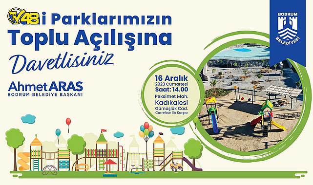 BODRUM BELEDİYESİ&#039;NDEN TOPLU PARK AÇILIŞI