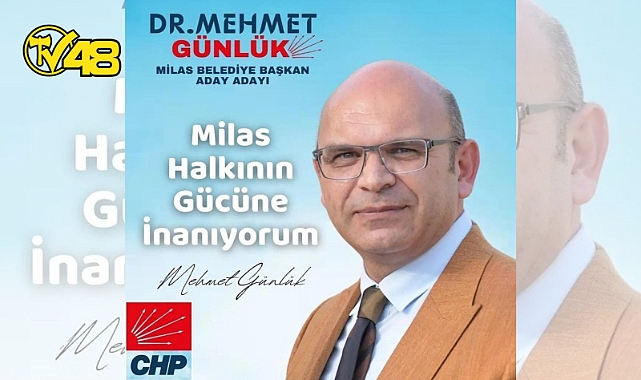 DR. MEHMET GÜNLÜK CHP&#039;DEN MİLAS BELEDİYE BAŞKAN ADAY ADAYI