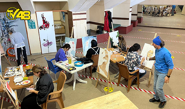 MİLAS BELEDİYESİ&#039;NDEKİ SANAT RÜZGARI &quot;RESİM ATÖLYESİ&quot; İLE DEVAM EDİYOR…