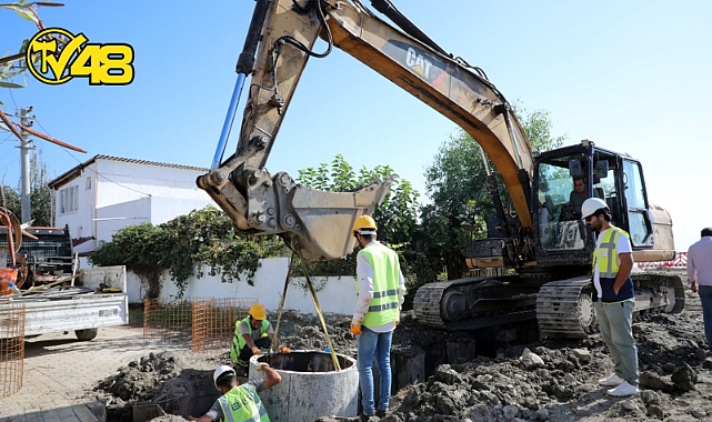 ÖREN&#039;DE KANALİZASYON HATTININ YÜZDE 41&#039;İ TAMAMLANDI