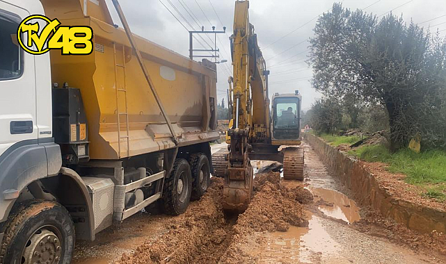 BELEDİYE, KIZILAĞAÇ YOLUNDA ÇALIŞMA BAŞLATTI
