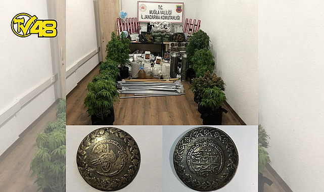 MARMARİS&#039;TE UYUŞTURUCU OPERASYONUNDA TARİHİ SİKKE DE ELE GEÇİRİLDİ!