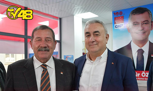 AK PARTİ ADAYI YİĞİTKAYA, CHP&#039;Lİ TOPUZ&#039;U SEÇİM BÜROSUNDA ZİYARET ETTİ.