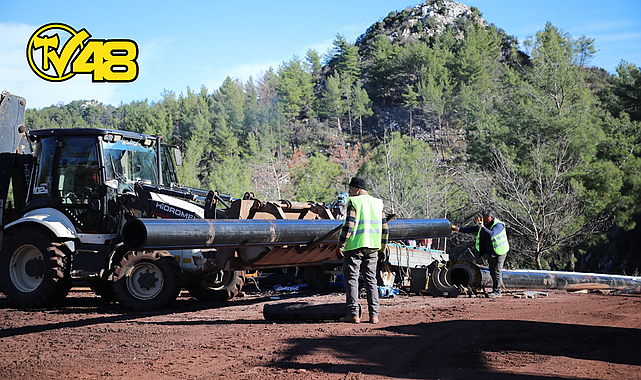 BOZBURUN İÇME SUYU HATTININ 10 KİLOMETRESİ TAMAMLANDI