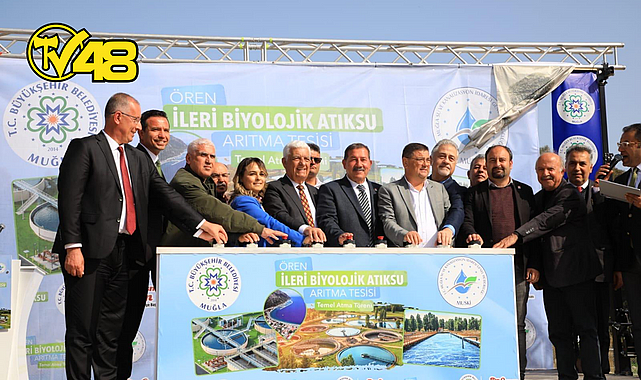 BÜYÜKŞEHİR BELEDİYESİ, ÖREN ATIKSU ARITMA TESİSİNİN TEMELİNİ ATTI