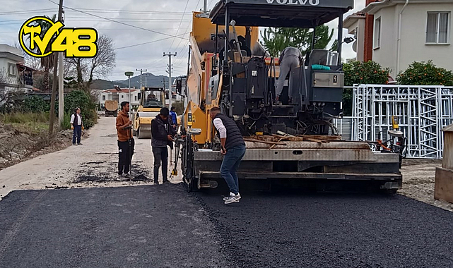 DALAMAN&#039;DA SICAK ASFALT ÇALIŞMASI TAMAMLANDI