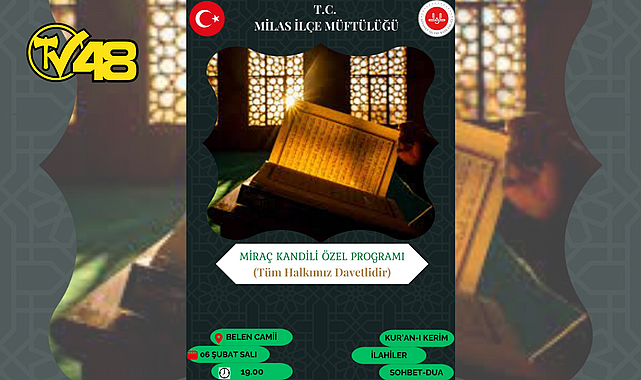 İLÇE MÜFTÜLÜĞÜNDEN MİRAÇ KANDİLİ MESAJI