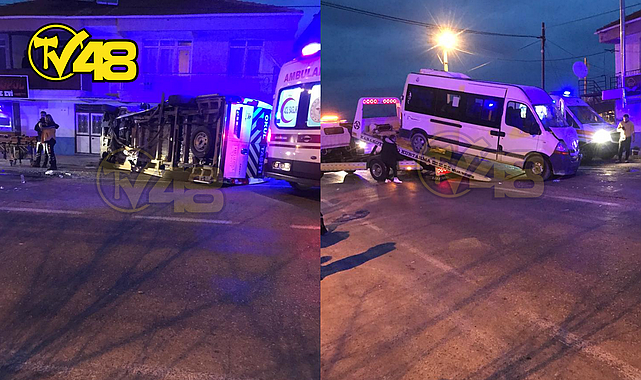 İKİ SERVİS MİNİBÜSÜ ÇARPIŞTI: 28 YARALI
