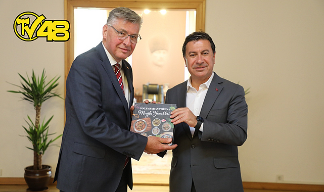 ALMANYA İZMİR BAŞKONSOLOSU&#039;NDAN BAŞKAN ARAS&#039;A ZİYARET