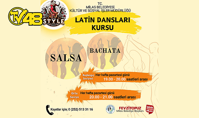 MİLAS BELEDİYESİ, LATİN DANSLARI RÜZGARI ESTİRECEK