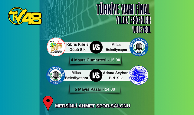 MİLAS BELEDİYESPOR YILDIZ ERKEKLER VOLEYBOL TAKIMI MERSİN&#039;DE SAHAYA ÇIKIYOR