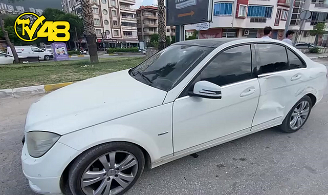 MİLAS TİCARET ODASI ÖNÜNDE MADDİ HASARLI KAZA