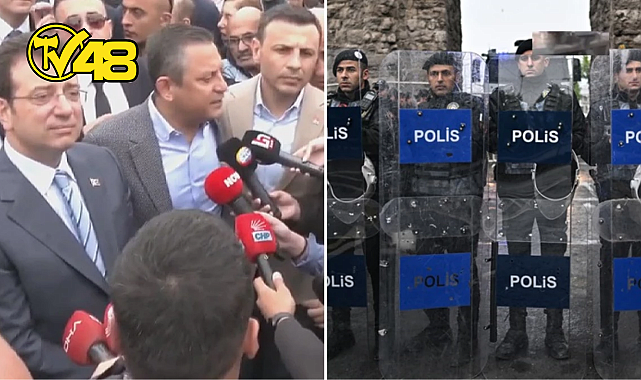 SARAÇHANE&#039;DE TANSİYON YÜKSEK! ÖZGÜR ÖZEL VE EKREM İMAMOĞLU TAKSİM&#039;E YÜRÜYOR