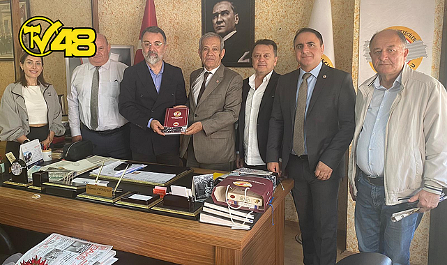 TGF HEYETİ MUĞLA GAZETECİLER CEMİYETİ’Nİ ZİYARET ETTİ