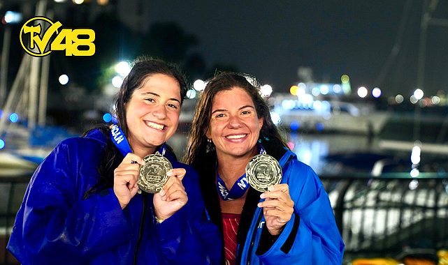 AYSU TÜRKOĞLU VE YASEMİN ALTINTAŞ &quot;20 BRİDGES SWIM&quot;MANHATTAN PARKURUNU BİRLİKTE TAMAMLAMAYI BAŞARDILAR