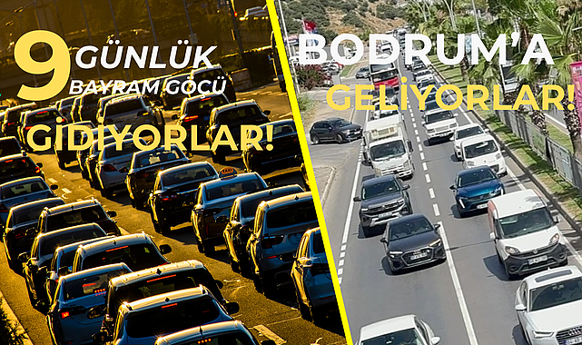 BODRUM&#039;DA BAYRAM ÖNCESİ TRAFİK ÇİLESİ BAŞLADI